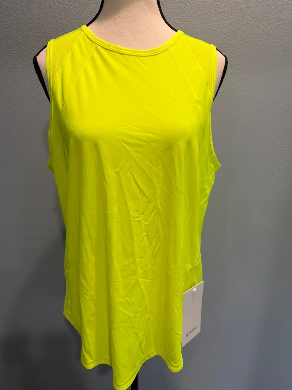 lululemon athletica Neon Yellow Sleeveless Performance Tank